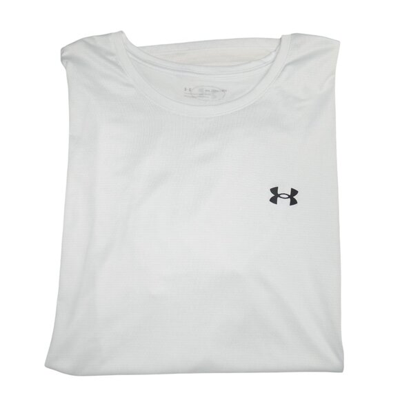 Under Armour Performance Loose Crewneck T-Shirt Men's Size 4XL White Workout EUC - Picture 1 of 5